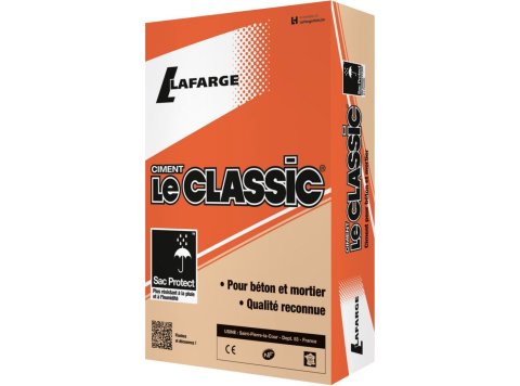 Ciment courant CEM II LE CLASSIC® gris sac PROTECT de 35kg