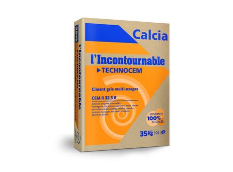 Ciment courant multi-usages gris CEM II TECHNOCEM sac de 35 kg
